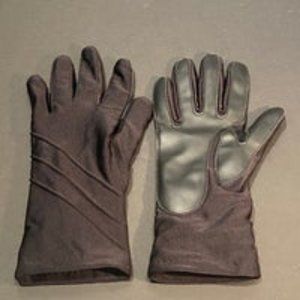 Vintage Womens Black Driving Gloves Double Lined Leather